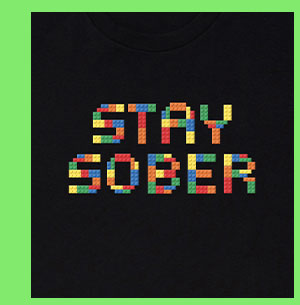 D'Aydrian Harding Stay Sober T Shirt
