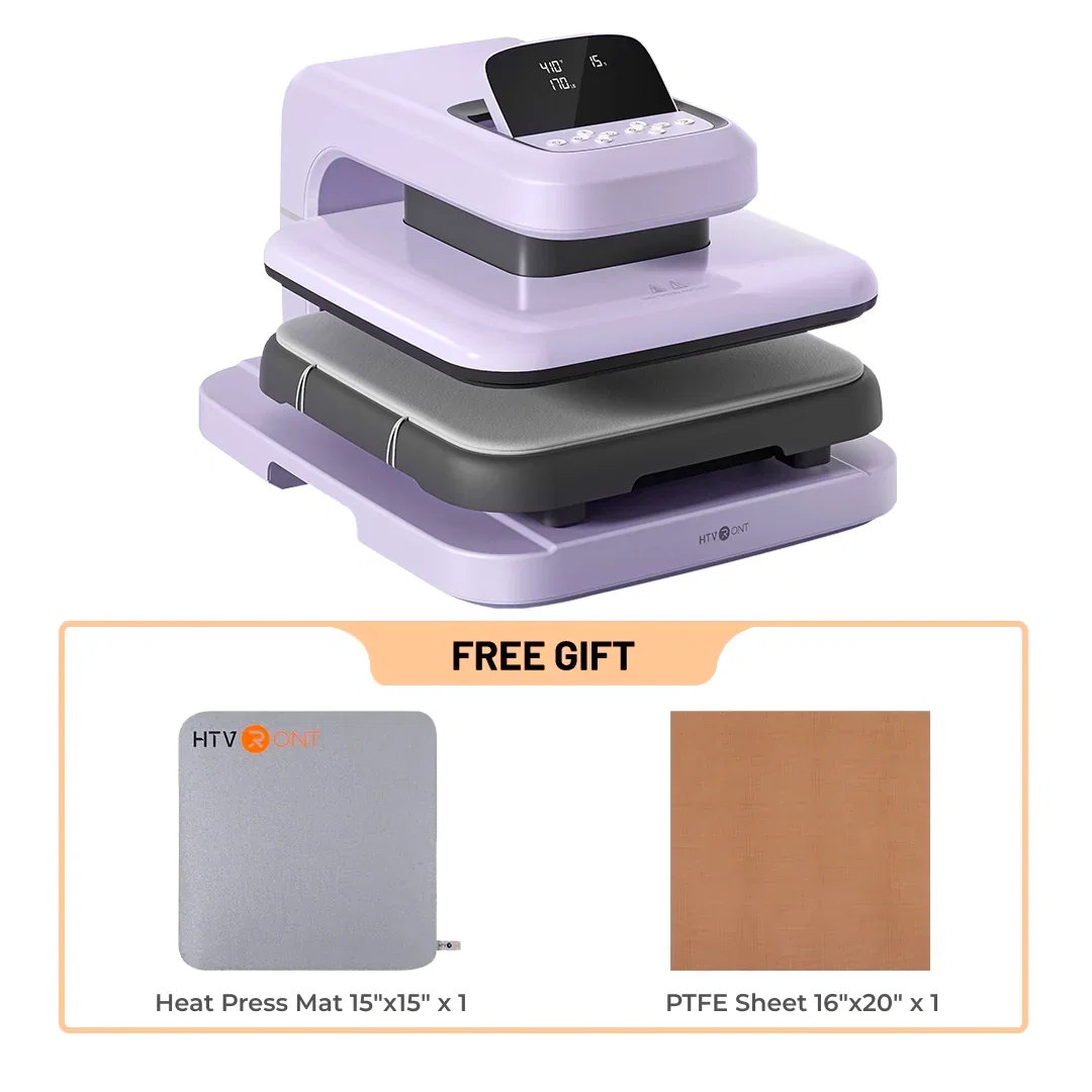 HTVRONT Auto Heat Press 2 - Digit 120V,Your Smartest Solution of Heat Transferring.For DTF,HTV,Sublimation,PUFF.For DIY T...