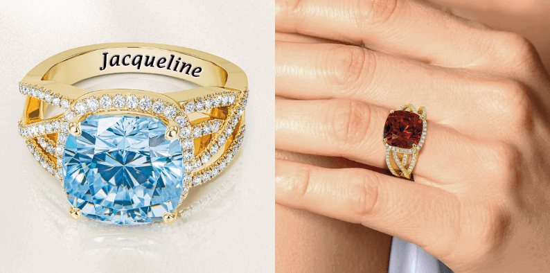 The Bold & Beautiful Birthstone Swirl Ring