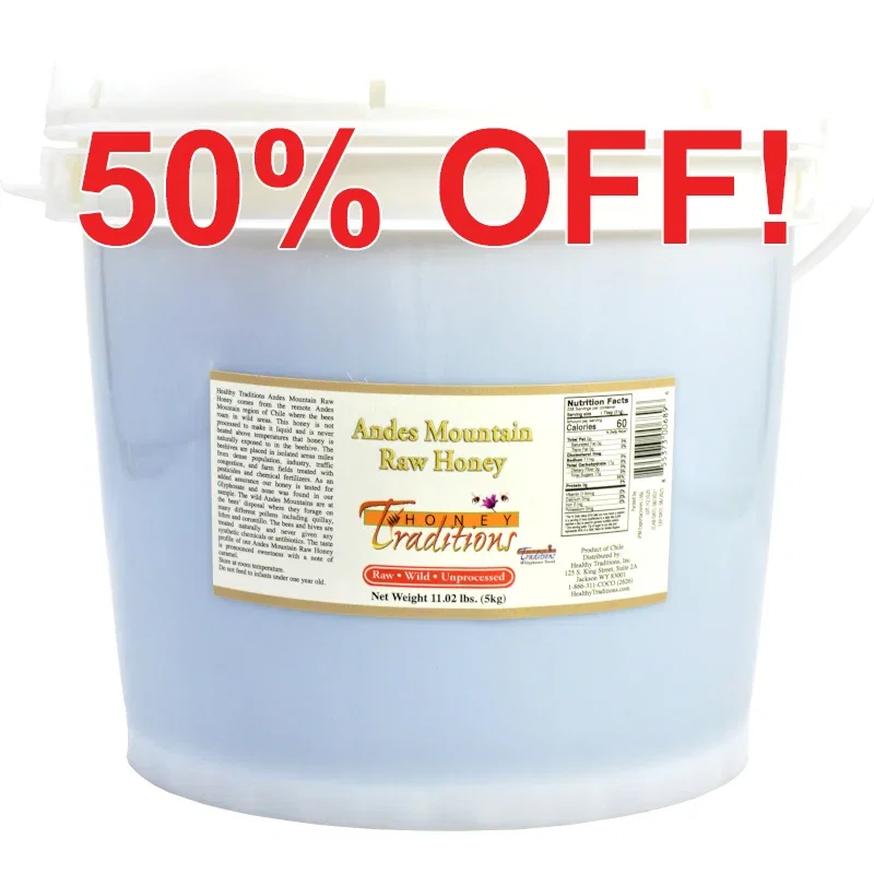 Image of Andes Mountain Raw Honey - 11 lb. Pail