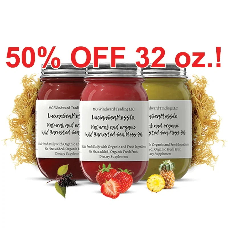 Image of Organic Fruit Infused BEST SELLER Sea Moss Gel Bundle