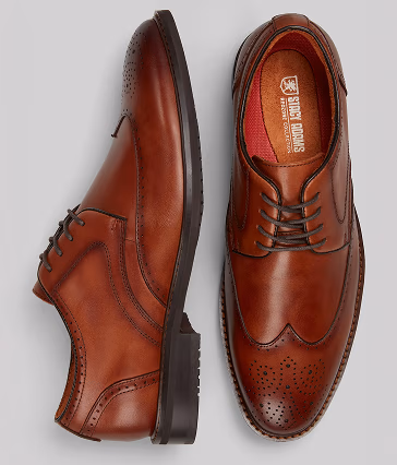 STACY ADAMS BENNETT WINGTIP OXFORDS