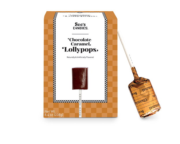See's Candies | Chocolate Caramel Lollypops