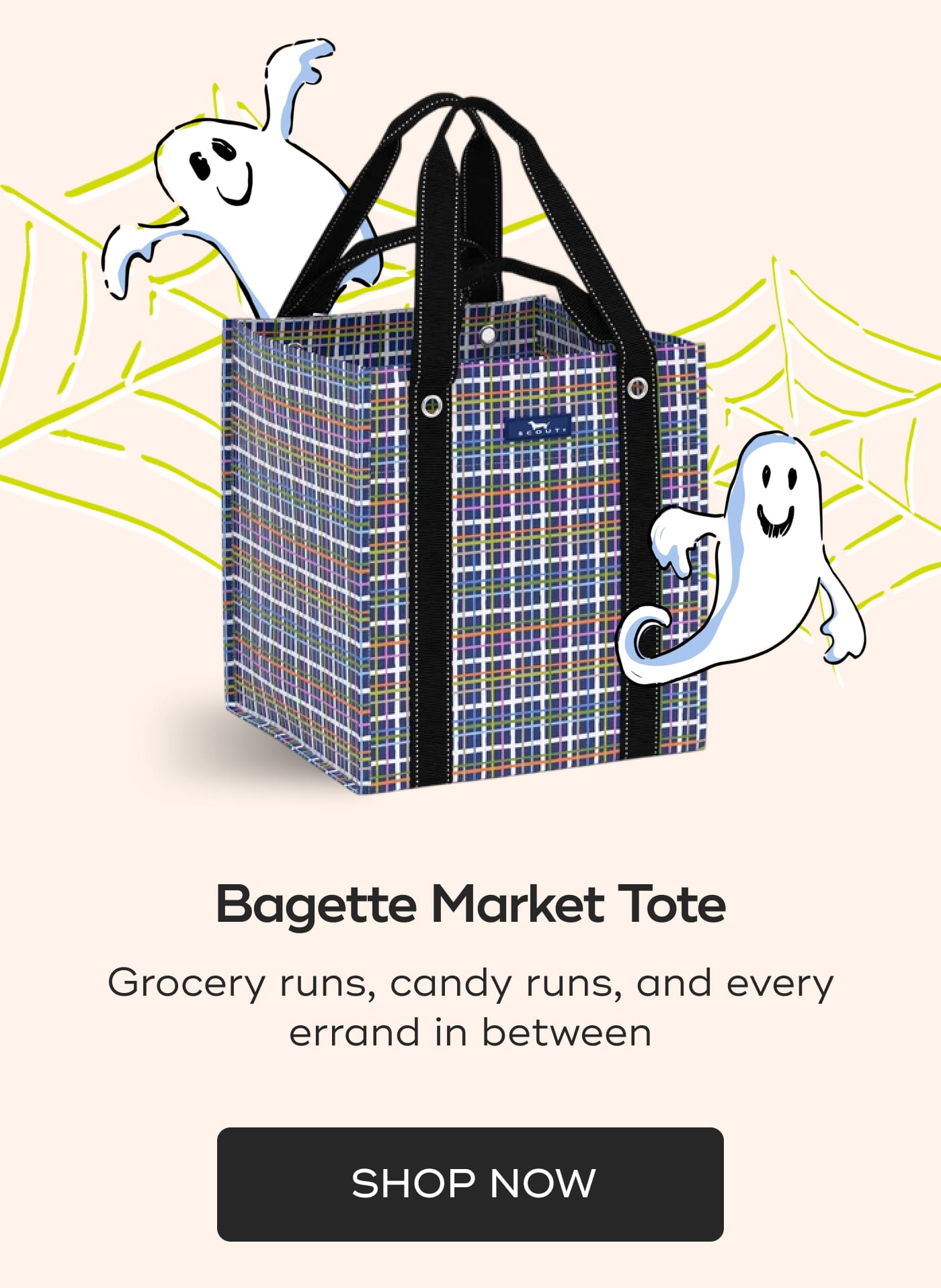 Bagette Market Tote. Grocery runs, candy runs, and every errand in between. SHOP NOW