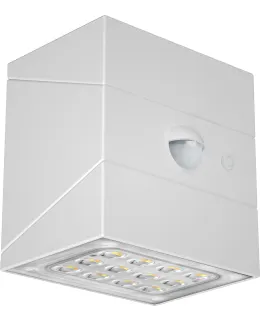 Lumio Lights Solar Versa valkoinen seinävalaisin liiketunnistimella