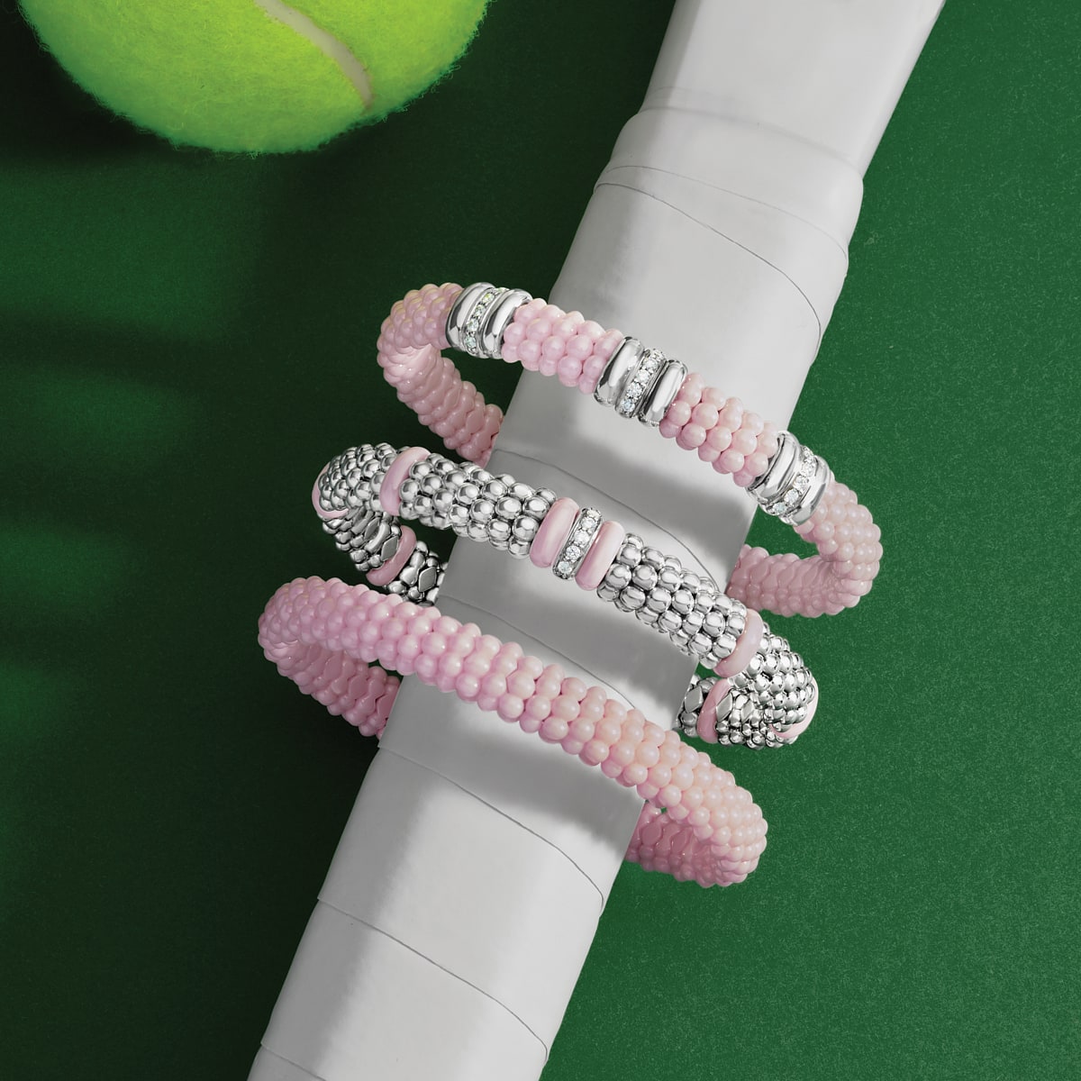 Pink Ceramic Bracelets