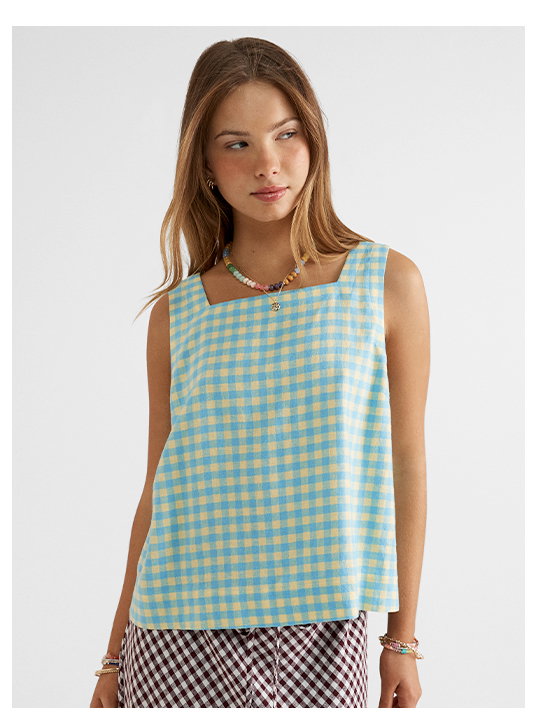 HALLIE LINEN BLEND TOP