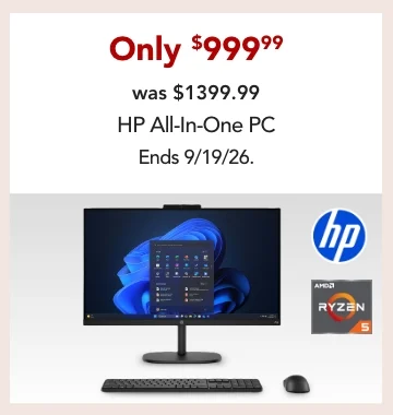 HP all in one pc only $999.99