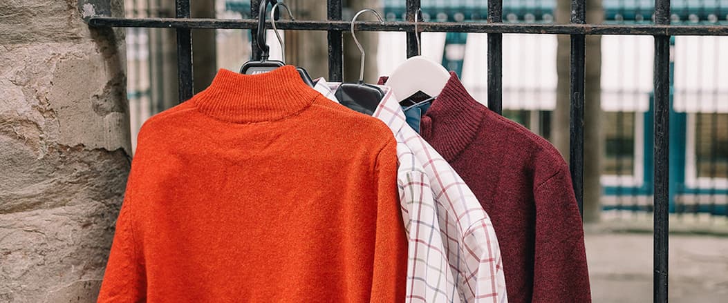 Shop Free Shirt with a Knit from Albert & Maurice