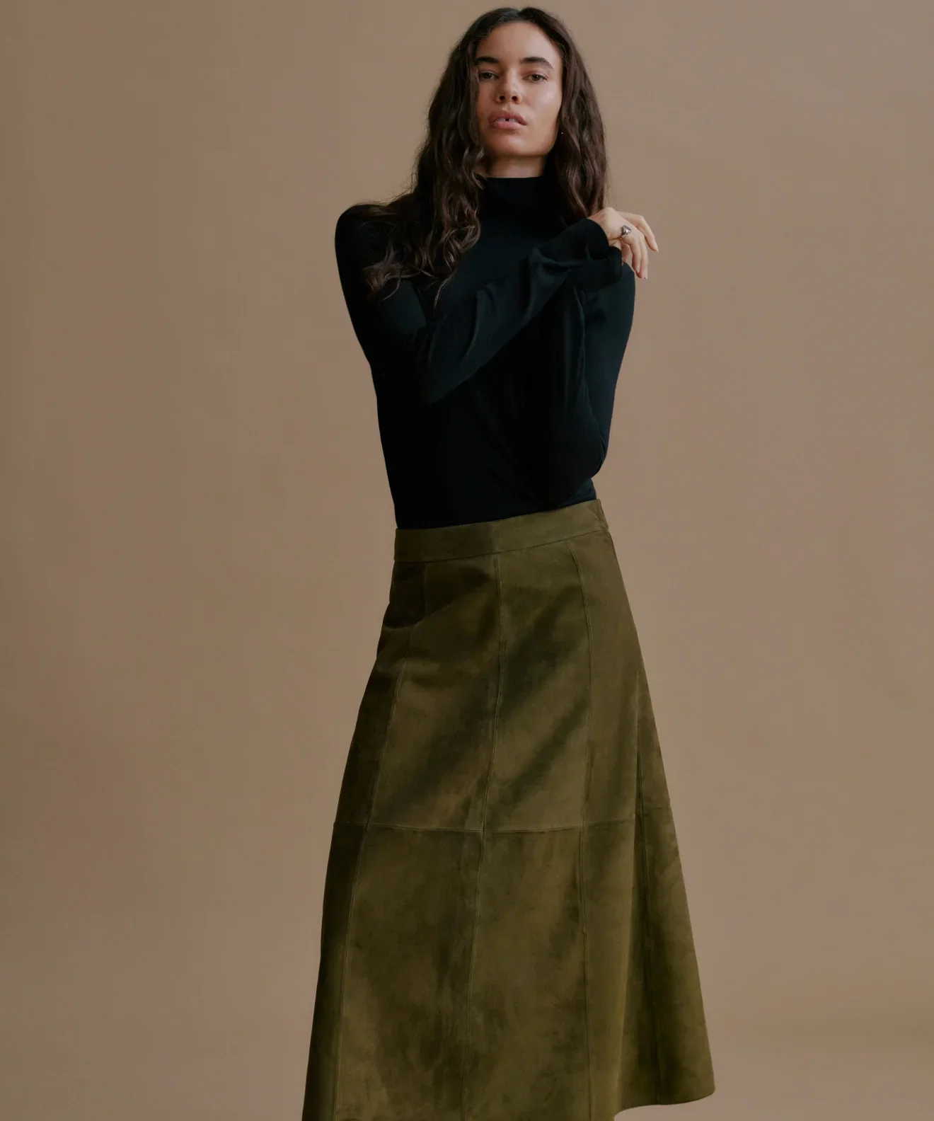 Image of Suede Wolfe Skirt