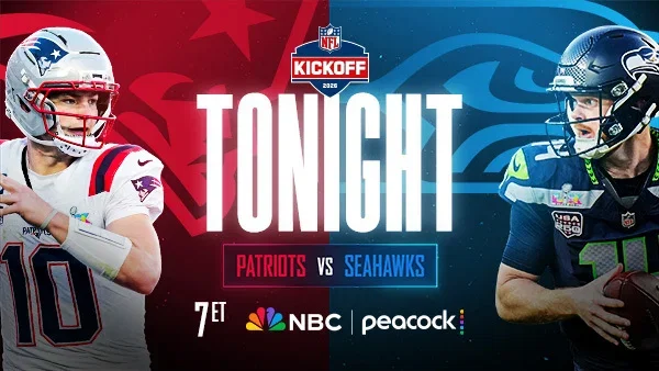NFL Kickoff | Patriots vs. Seahawks | Tonight at 7p ET