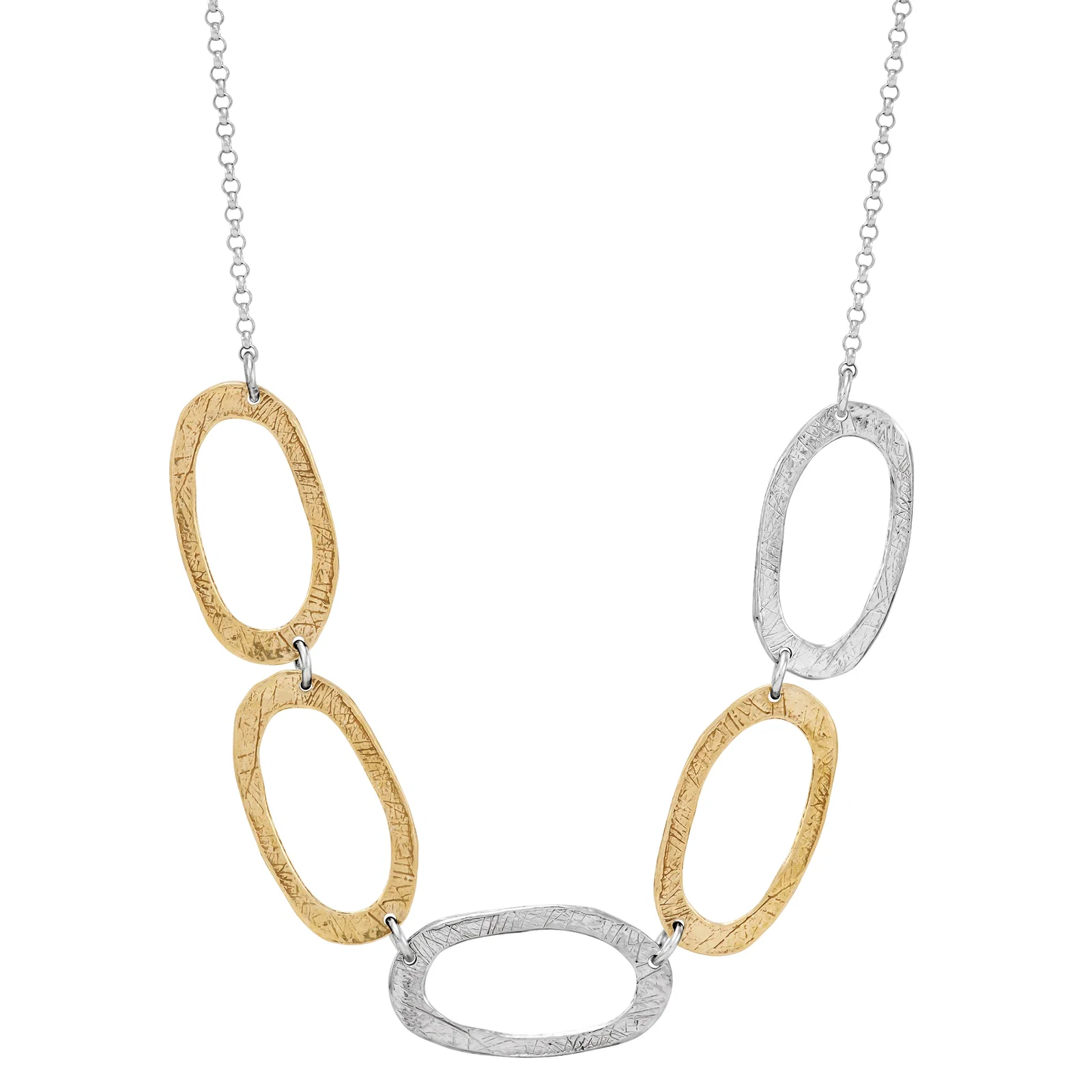 Sorrento Pendant Necklace, Two-Tone
