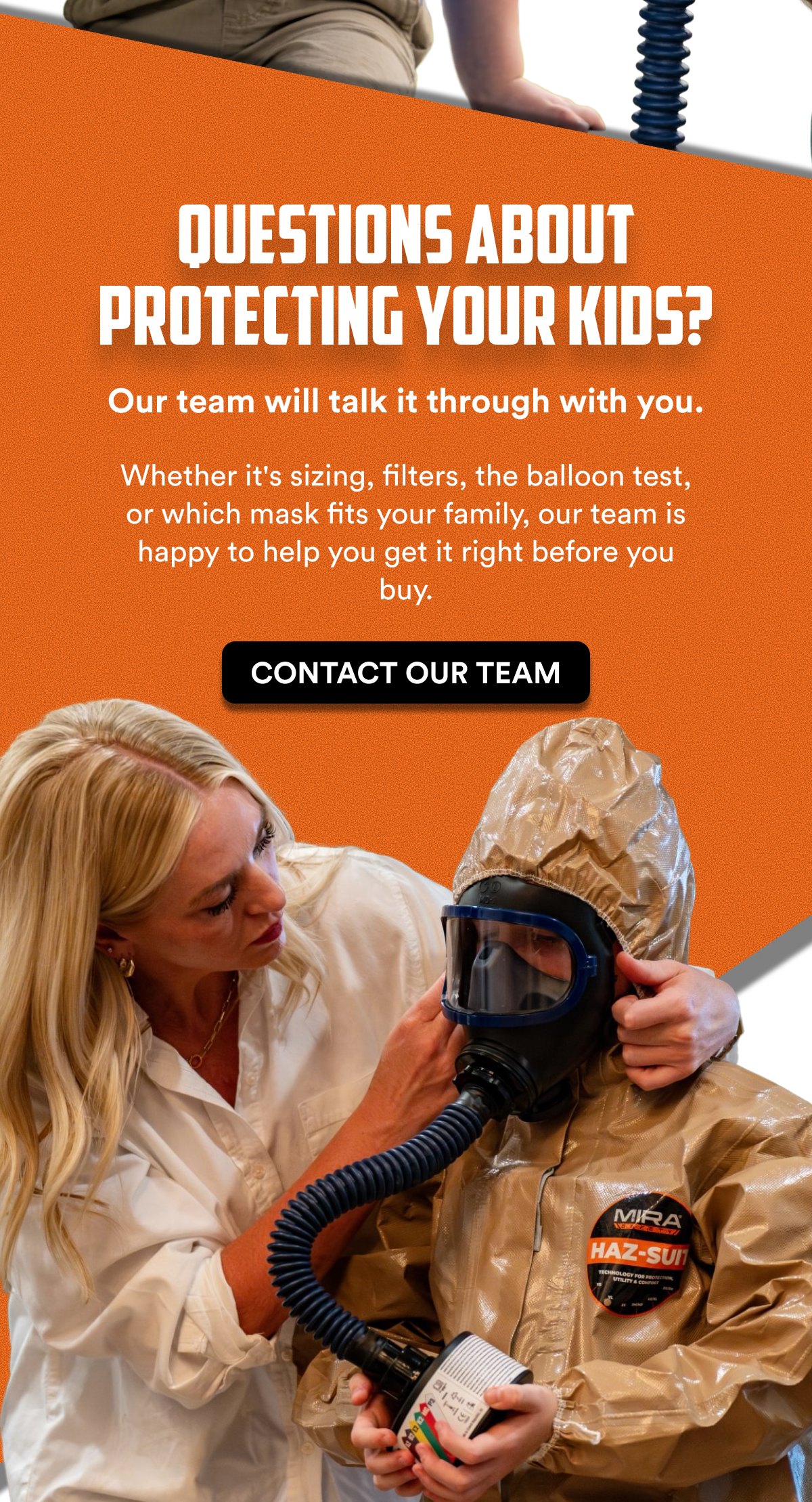 Contact our team protection that fits the whole family shop the md-1® mira®