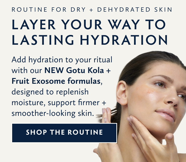 Shop Gotu Kola for a Routine to help Dry + Dehydrated Skin