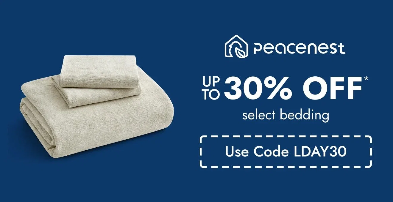 Up to 30% off Select Bedding by Puredown & Peacenest