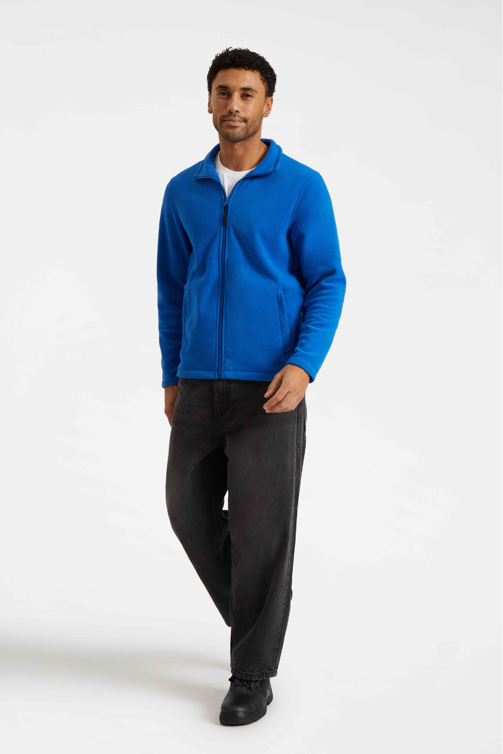 Image of Uneek Unisex Lightweight Full Zip Micro Fleece Jacket, Royal Blue