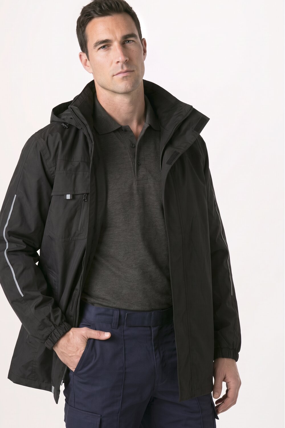 Image of Result 3-in-1 Core Transit Jacket with Printable Softshell Inner, Black