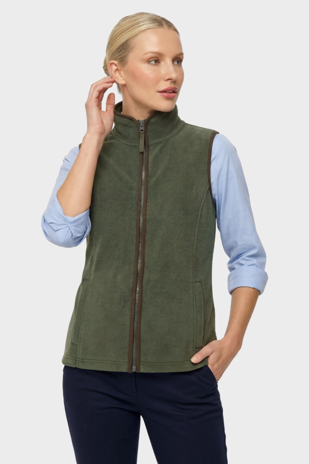 Image of Premier Women's Artisan Fleece Gilet, Moss