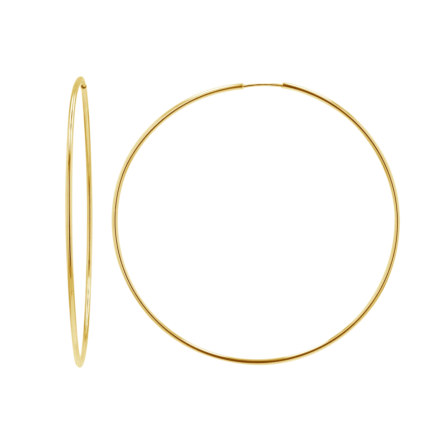 Image of Endless Gold Hoop Earrings