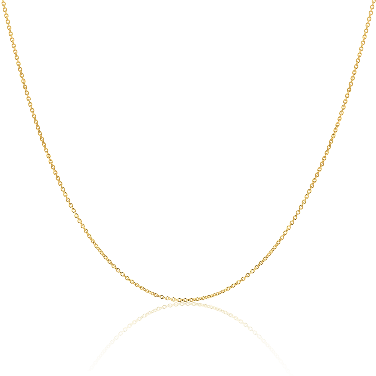 Image of 14K Gold Cable Chain Necklace
