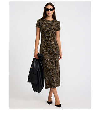 Shop Womens Leopard Print Maxi Dress