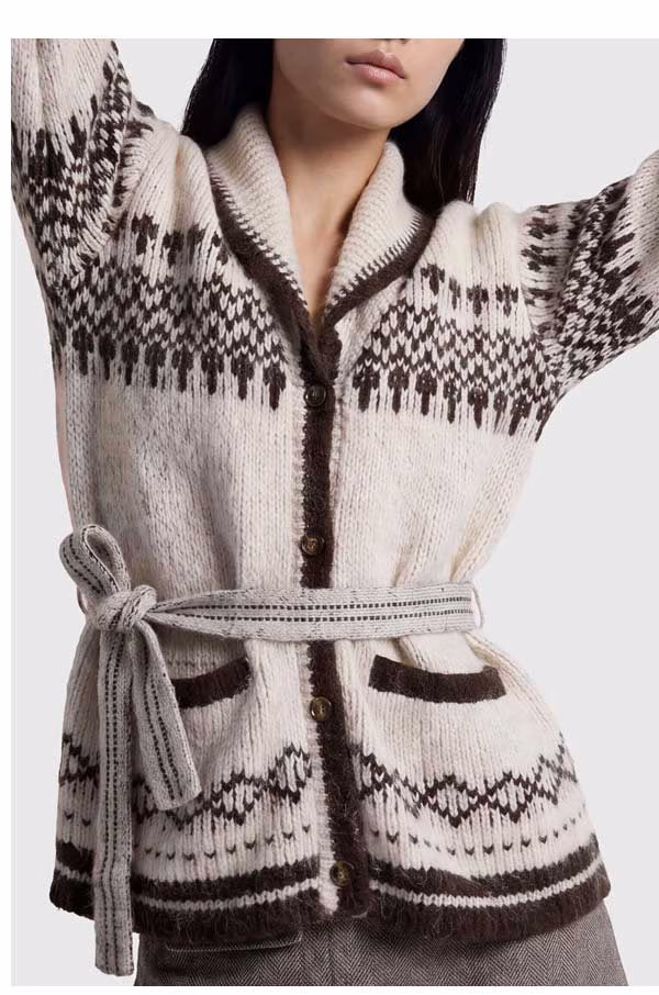 ShoeDazzle Fairisle Shawl Cardigan