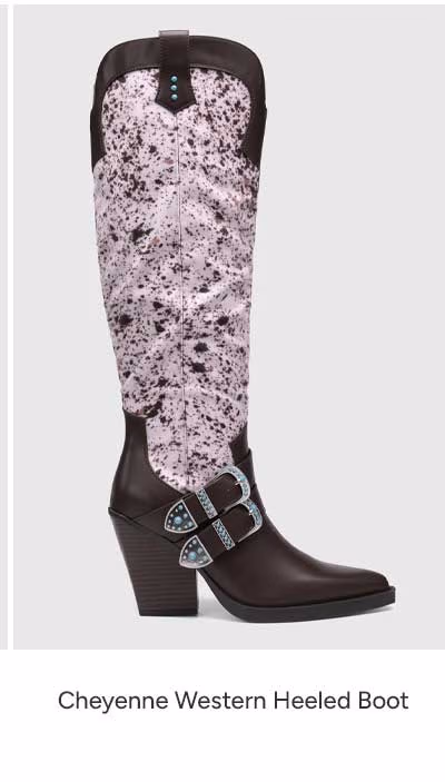 ShoeDazzle Cheyenne Western Heeled Boot