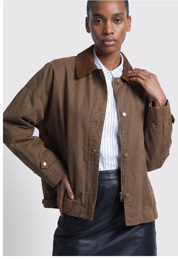 ShoeDazzle Cotton Barn Jacket