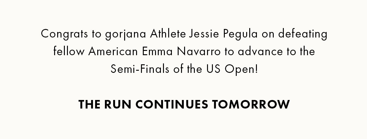 Congrats to Jessie Pegula on the Semi Finals