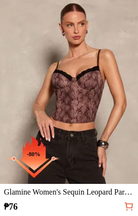 Glamine Women s Sequin Leopard...
