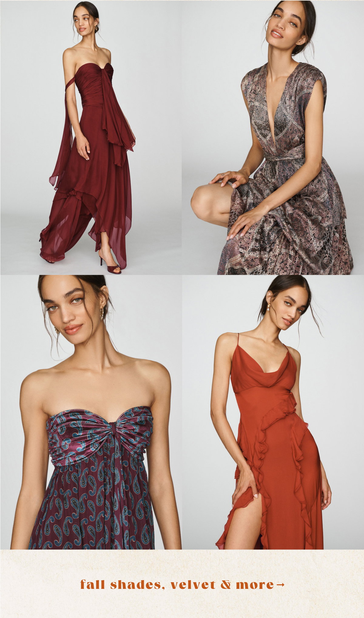 fall shades, velvet & more