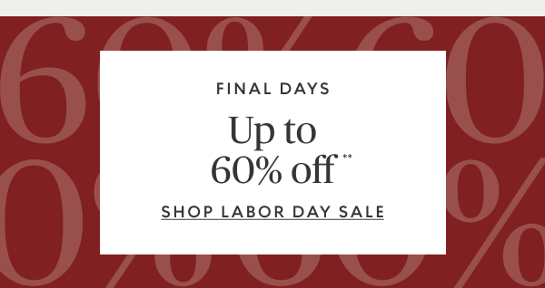 Up to 60% off**