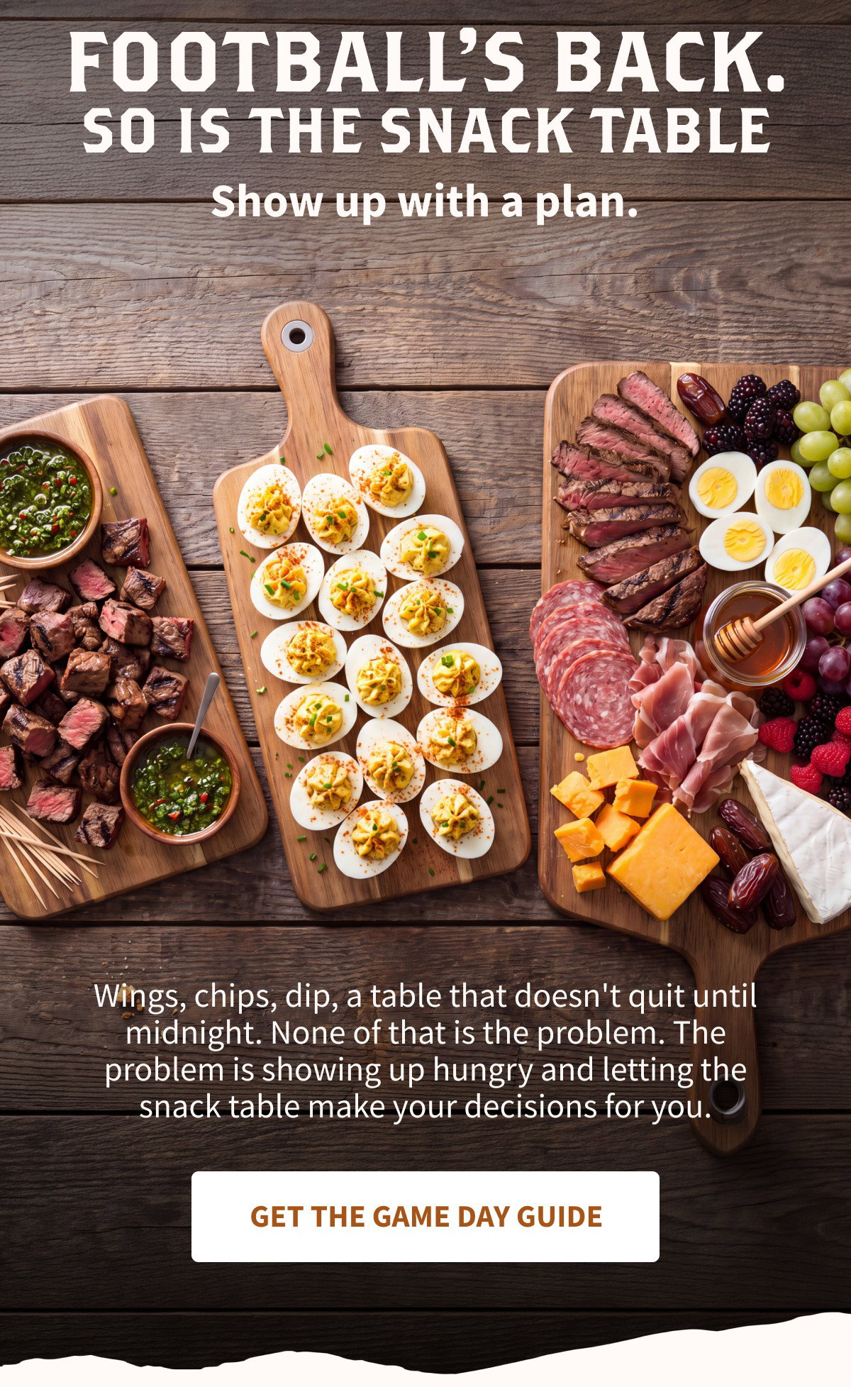 Football's Back. So Is The Snack Table. | Get The Game Day Guide
