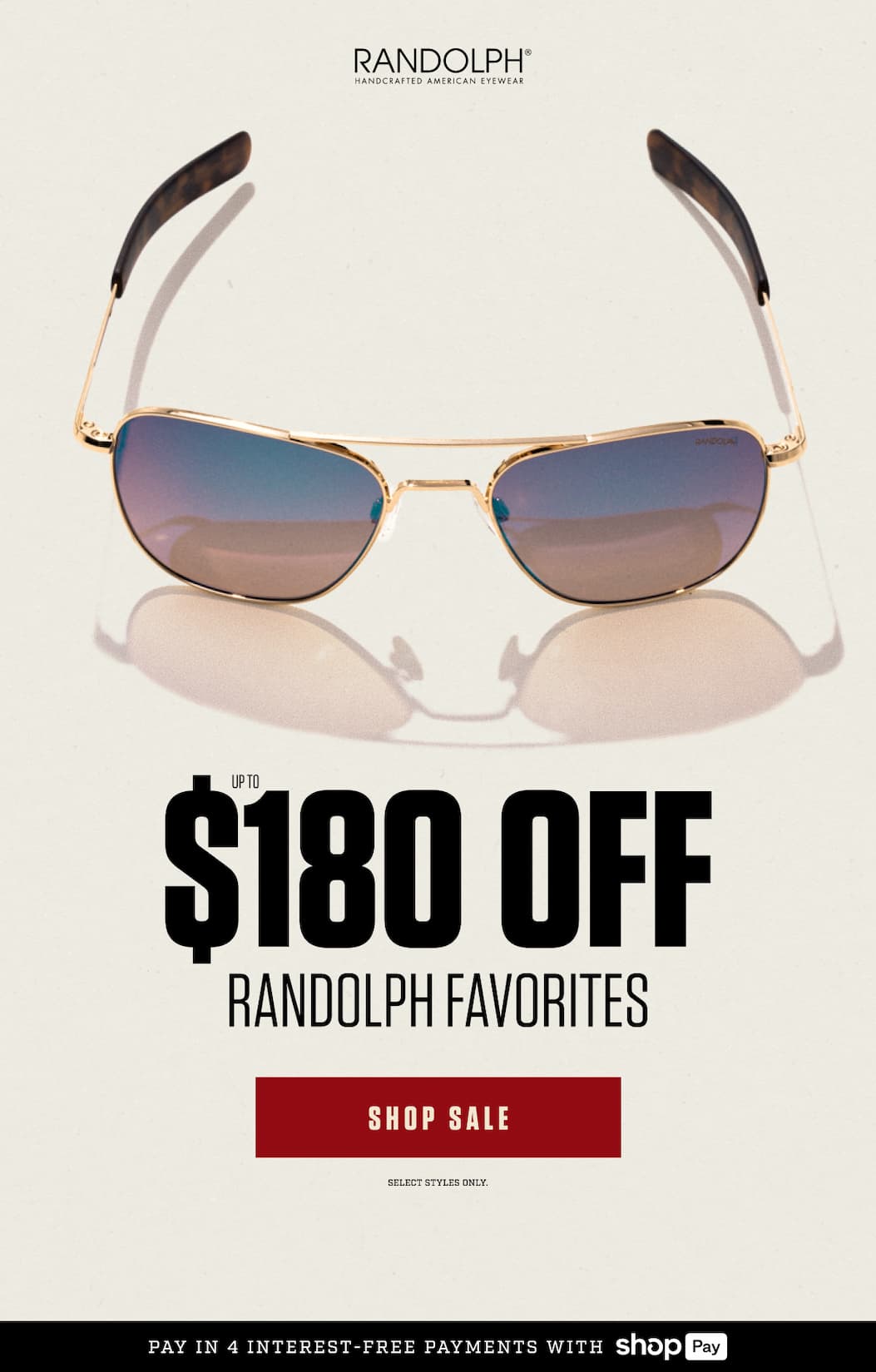Up to $180 OFF | RANDOLPH FAVORITES