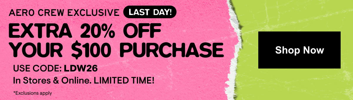 20% off $100 Shop Now