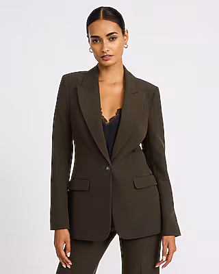 Long Slim Blazer in Signature Stretch