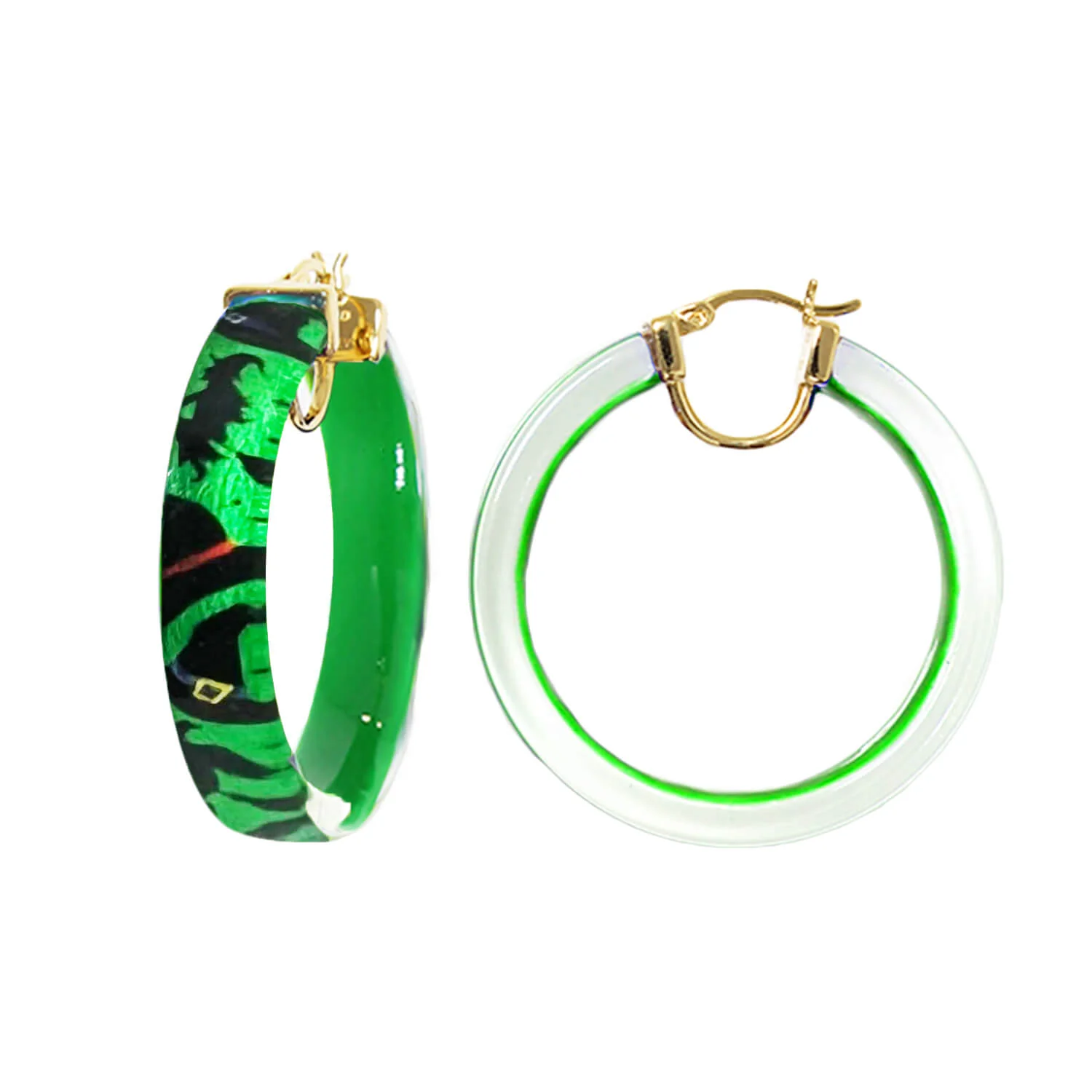 Image of Witch Illusion Lucite Hoops