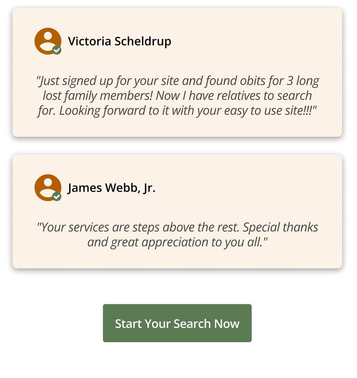 Start your search now