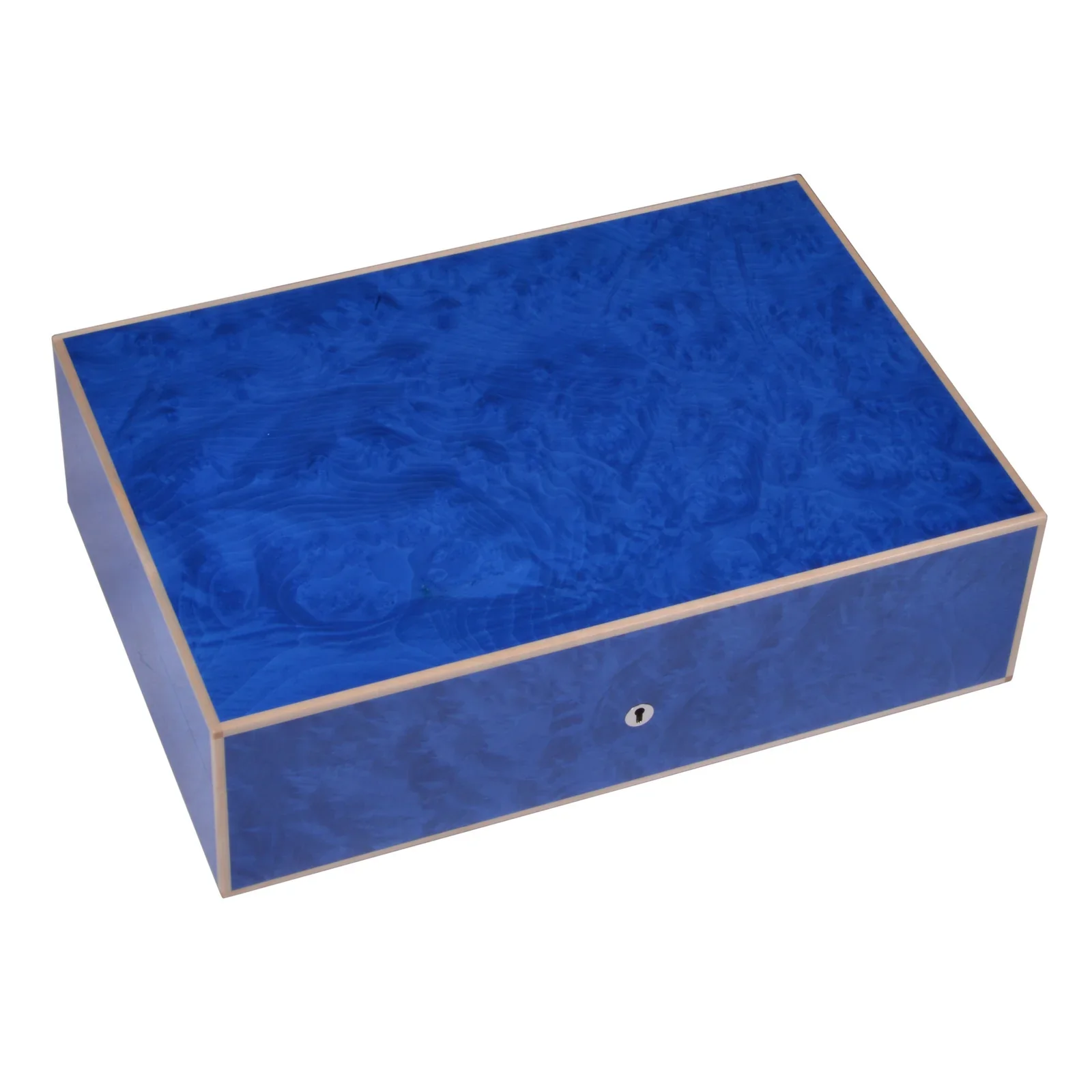 Image of Elie Bleu Blue Madrona Burl Classic Humidor (110 Cigars)