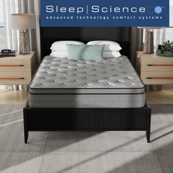 Sleep Science 13-inch Align IQ Euro Top Memory Foam Mattress, Queen