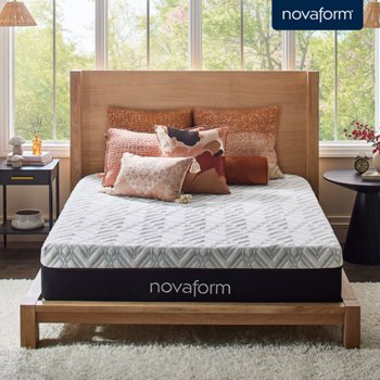 Novaform Advanced Back Support Plus 12” Responsive Foam Mattress, Queen