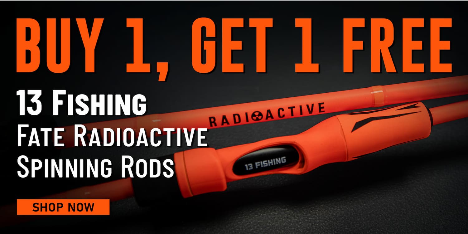 Buy 1, Get 1 Free 13 Fishing Fate Radioactive Spinning Rods Shop Now