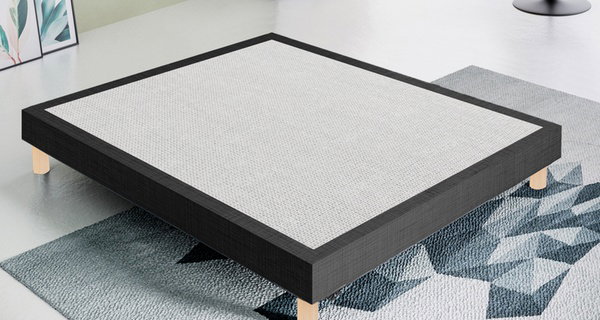 Lit sommier en tissu