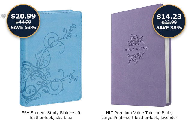 ESV Student Study Bible | NLT Premium Value Thinline Bible