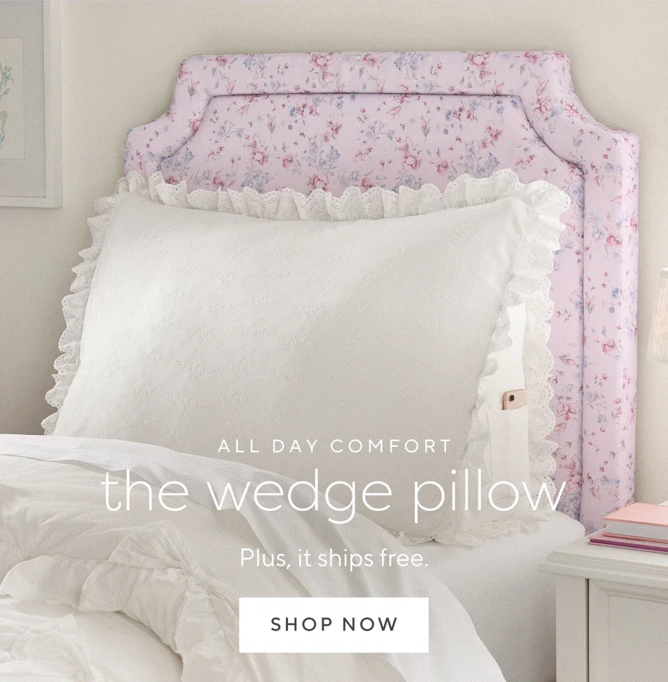 The wedge pillow