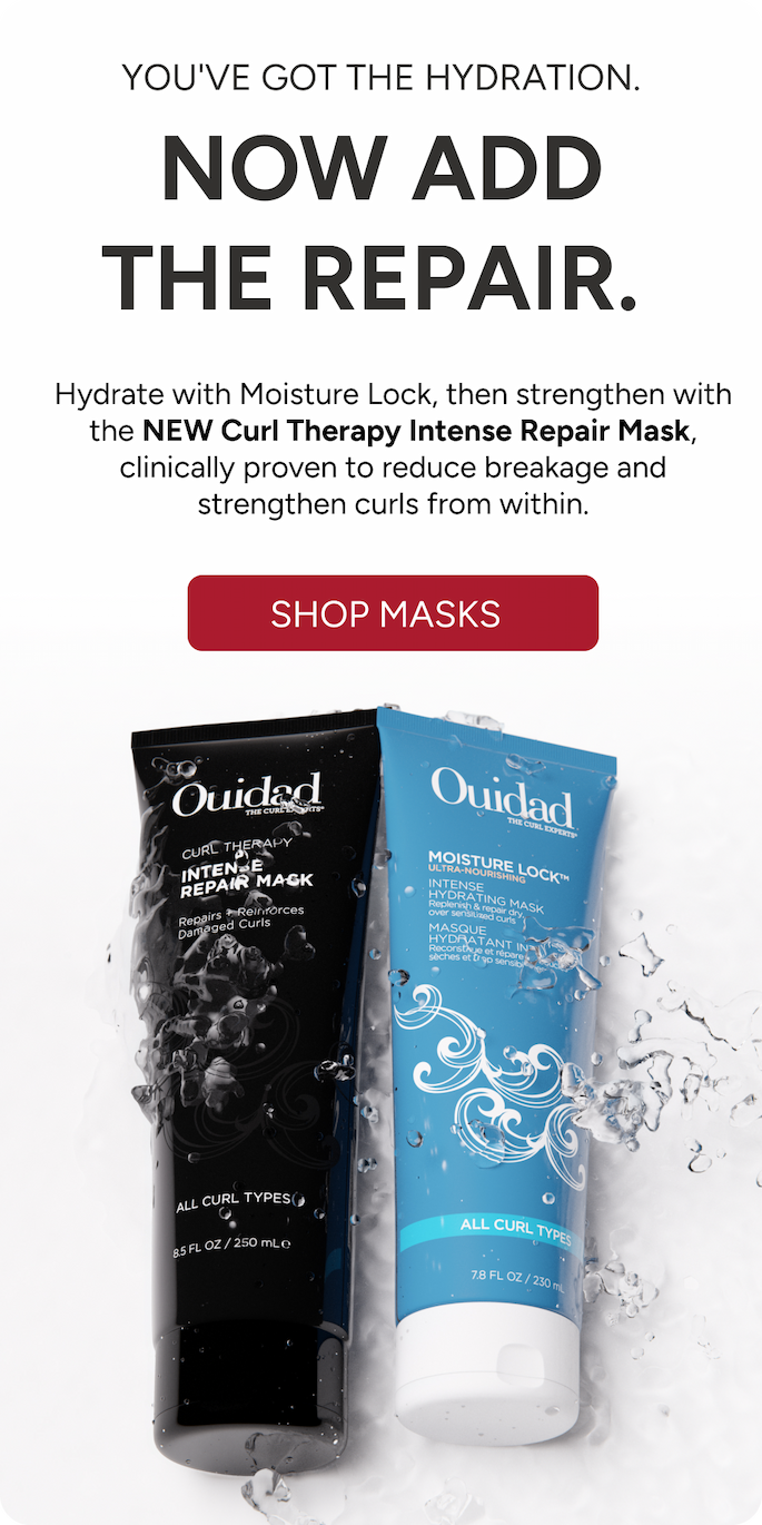 You've got the hydration. Now add the repair. Two masks that works together for the healthiest curls yet