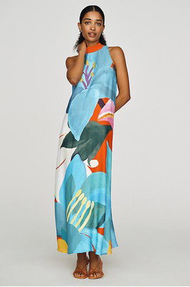 Farm Rio Halter Maxi Dress