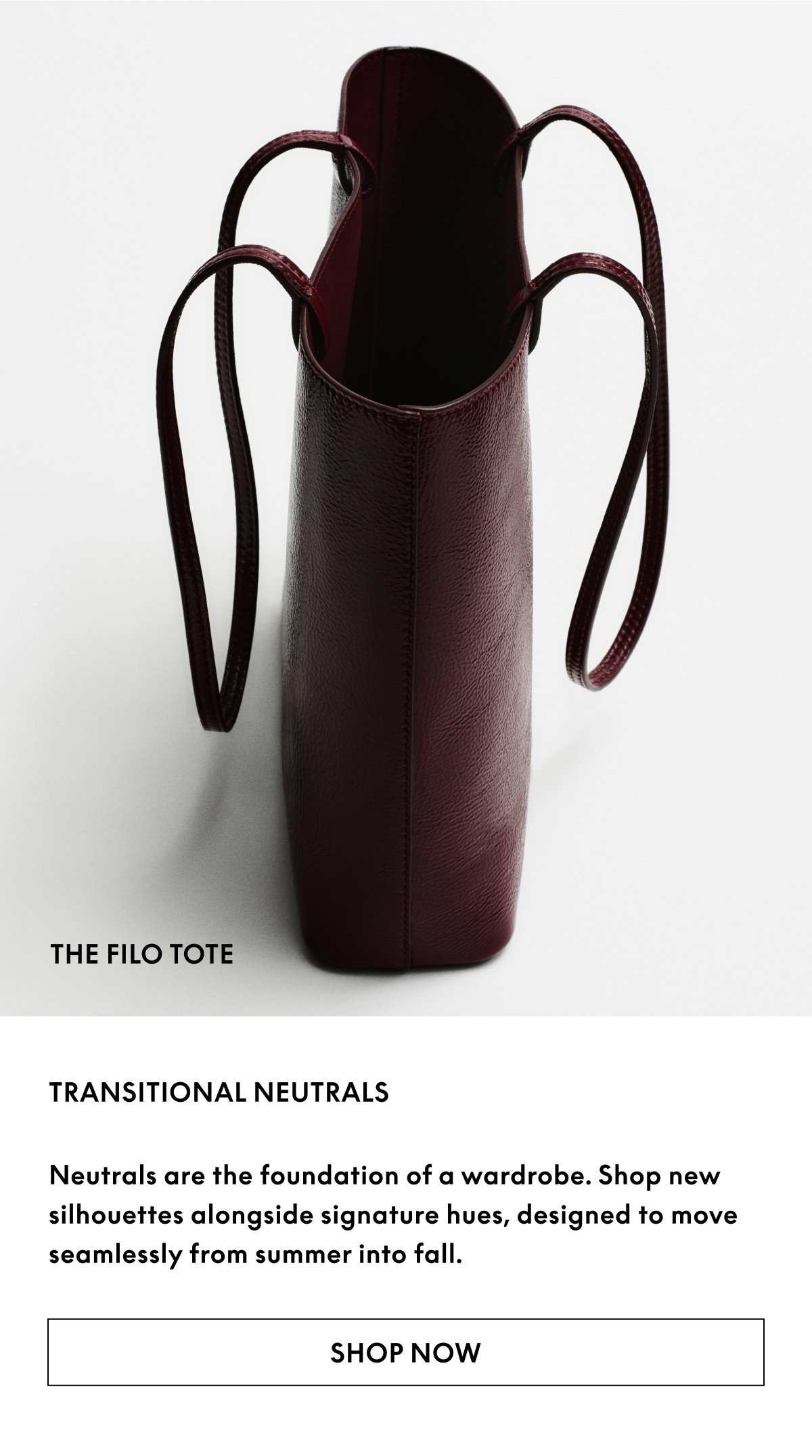 Neutrals are the foundation of a wardrobe.
