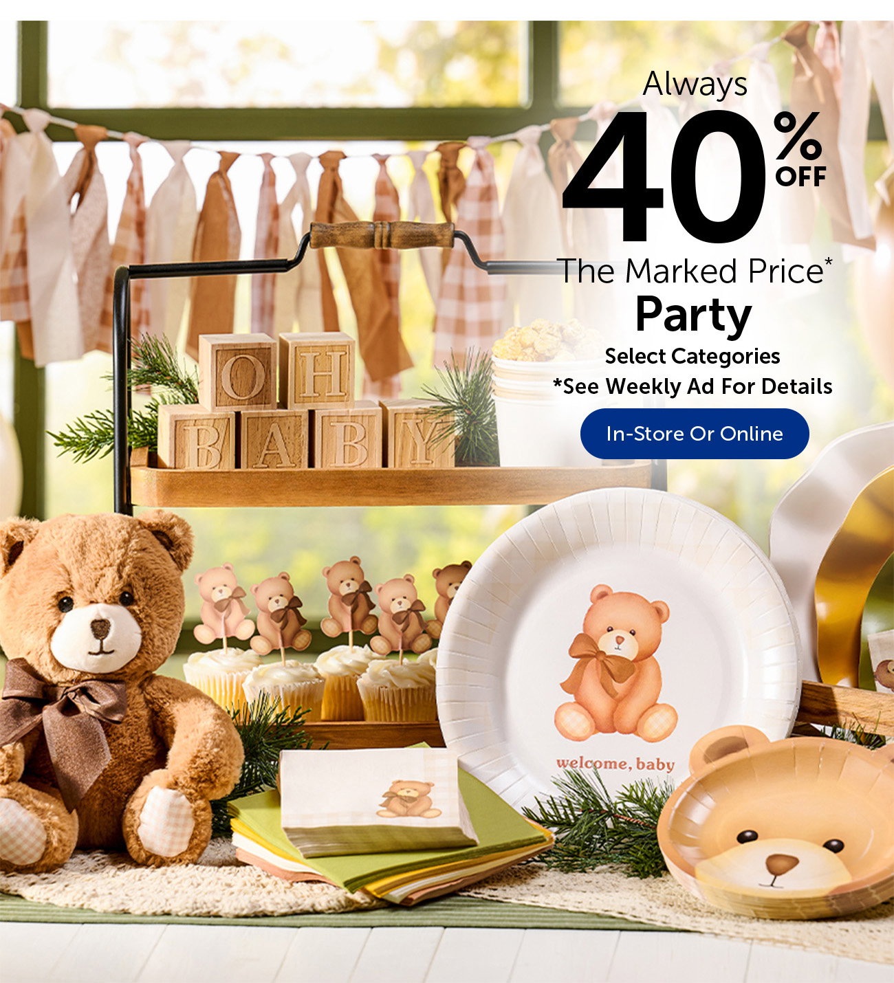 Always 40% Off The Marked Price - Party - Select Categories