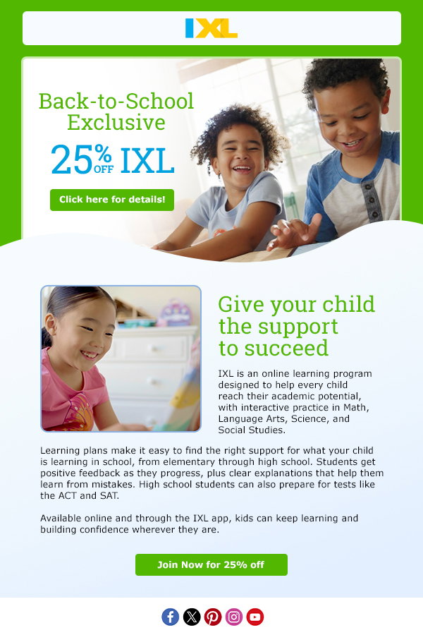 IXL online learning program